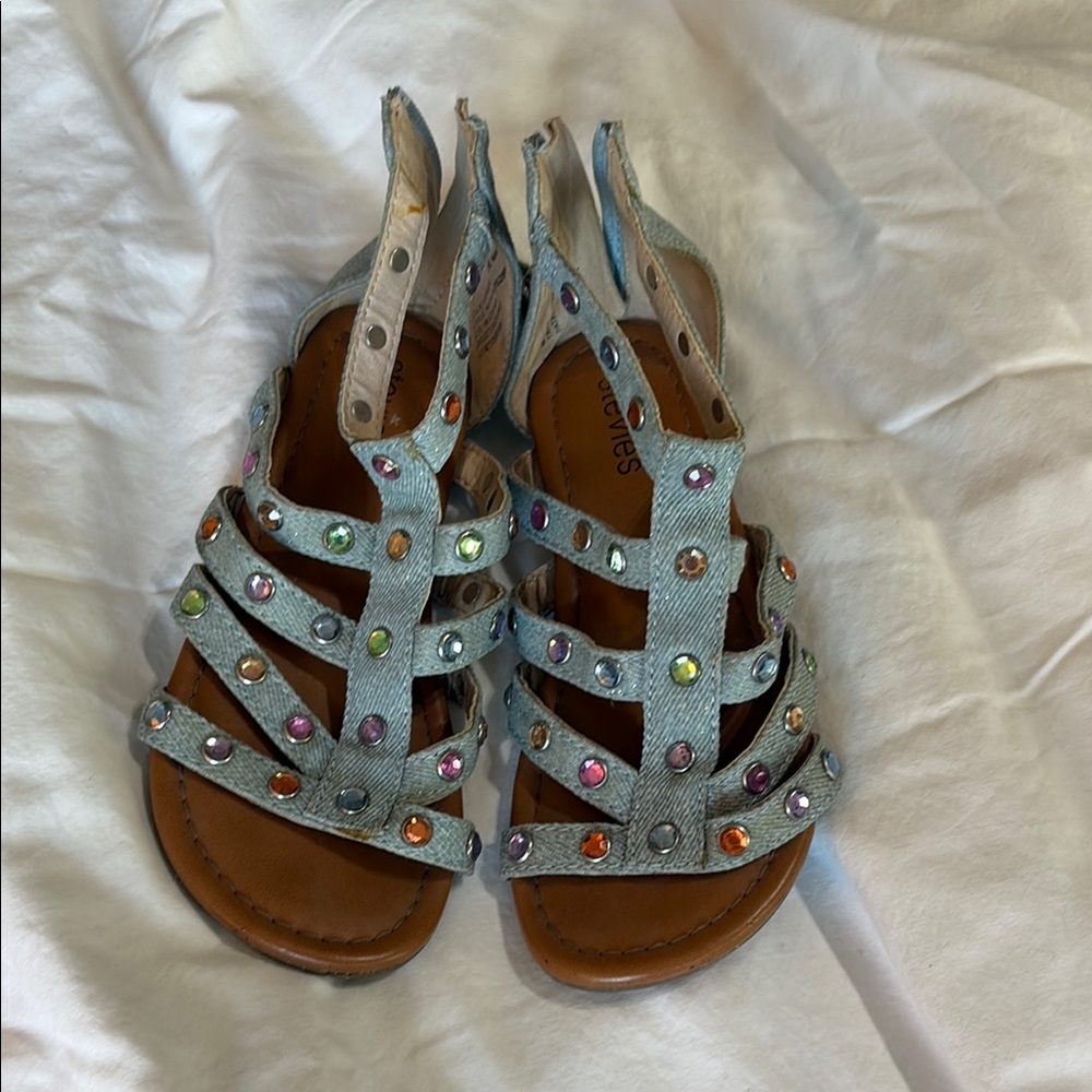 Colorful Studded Kid Sandals